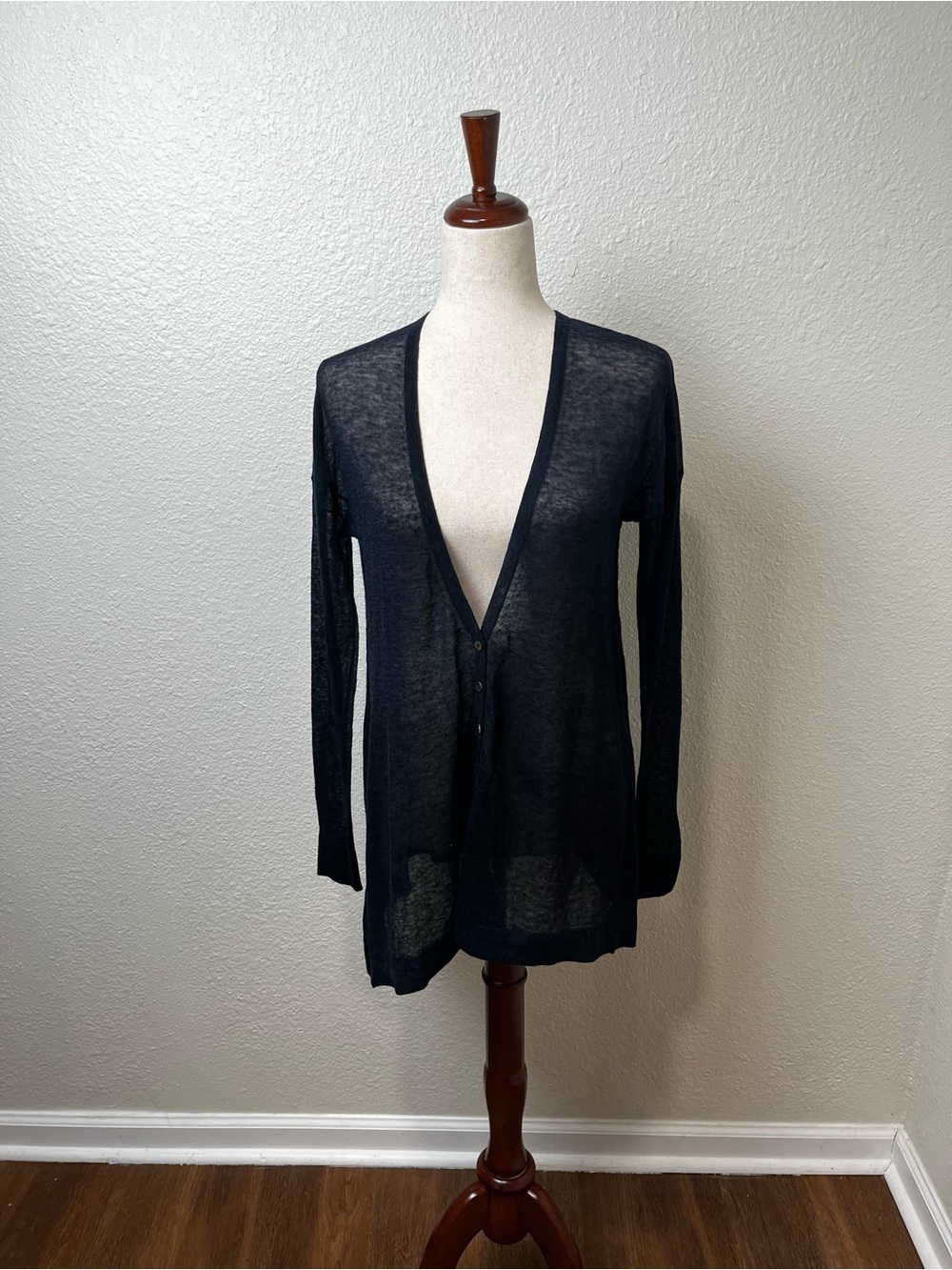 Autumn Cashmere Navy Cardigan Size XS